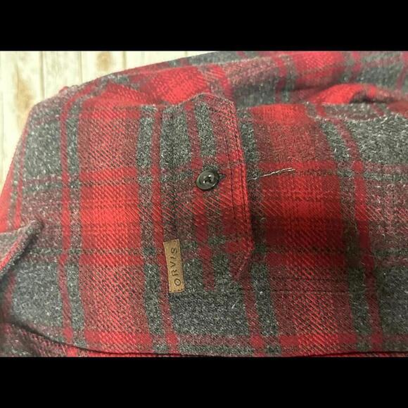 Orvis cotton-blend plaid flannel shacket - Picture 4 of 8